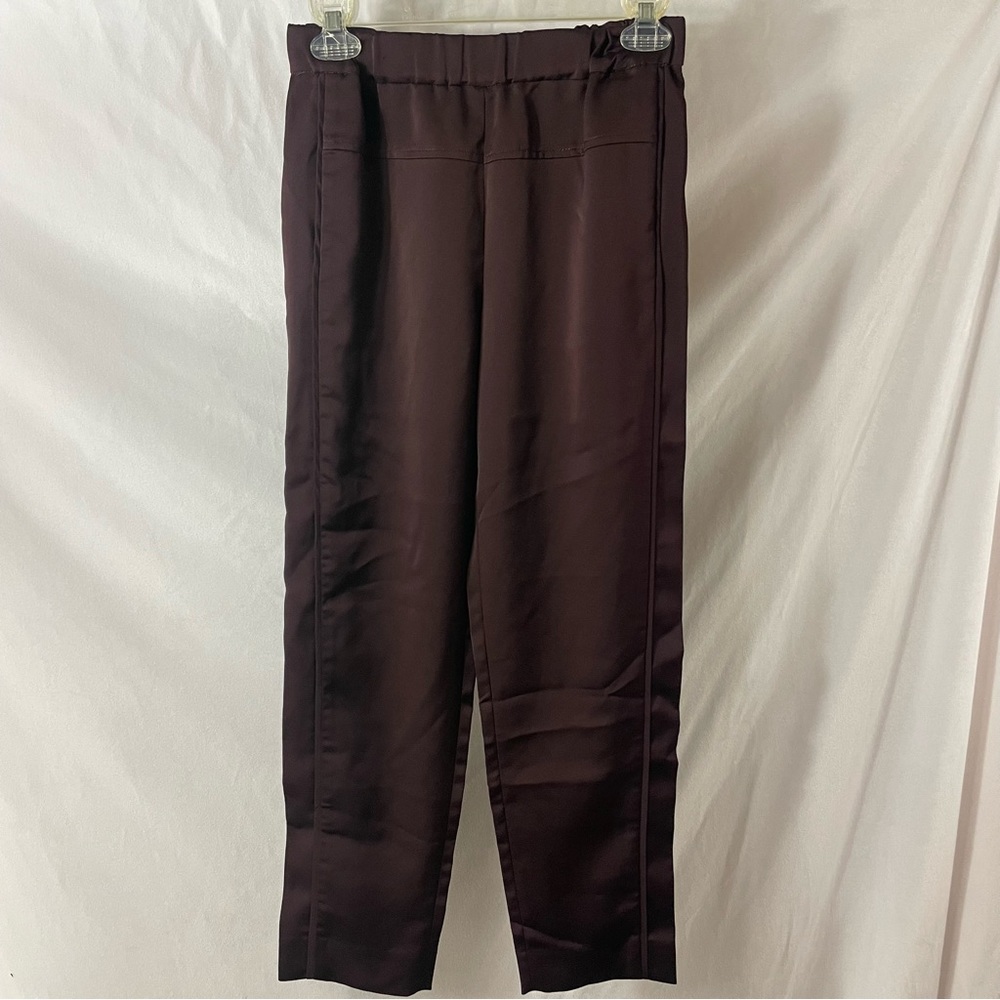 J.Crew Elastic Waist Cropped Satin Pants